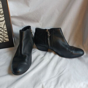 Apri Italian Leather Black Booties Vintage Geronimo 6.5